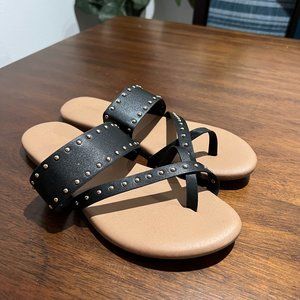 Lane Bryant 10W Studded Black Sandal